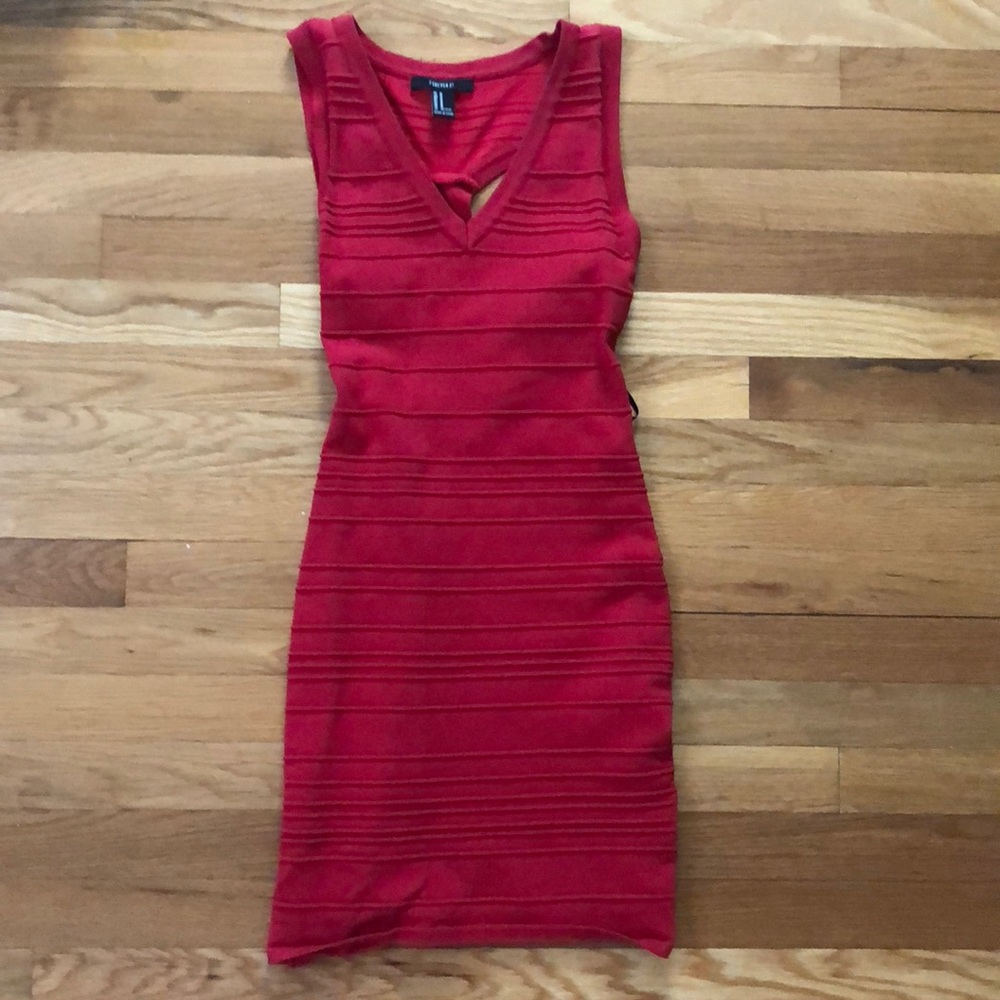 Red bandage dress
